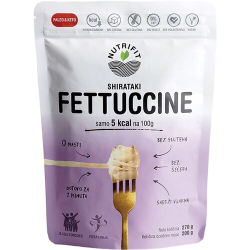 Nutrifit Shirataki konjac pasta fetucine 270g, Nutrifit Cene