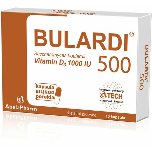 Abela pharm bulardi 500+vitamin D3 1000IU, 10 kapsula Cene