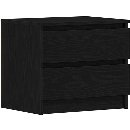 VidaXL Nočne omarice 2 kosa Črna Oreh 50x40x43,5 cm Iverna plo&amp;scaron;ča, (22008236) Slike