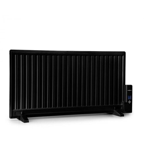 OneConcept wallander, oljni radiator, 1000 w, termostat, oljno ogrevanje, ultra ravna oblika, črna Cene