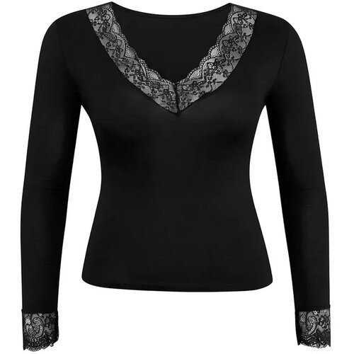 Trendyol ženska bluza Tbbss26Af00157, crna Cene