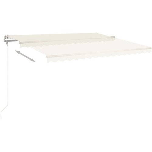 Tenda na automatsko uvlačenje 450 x 350 cm krem Slike