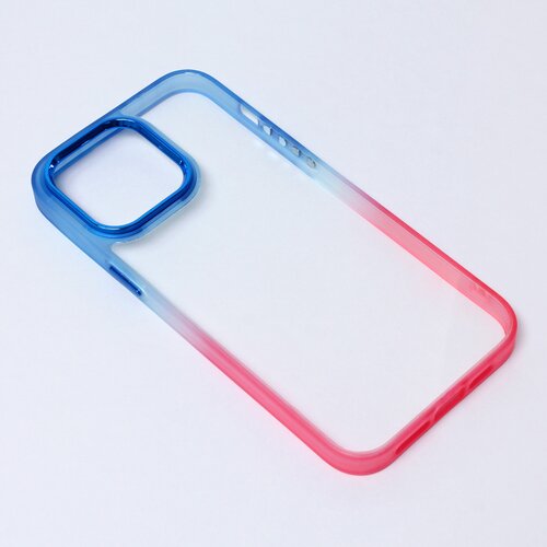  Maska za telefon Colorful Acrylic za iPhone 14 Pro Max 6.7 plavo-roze Slike