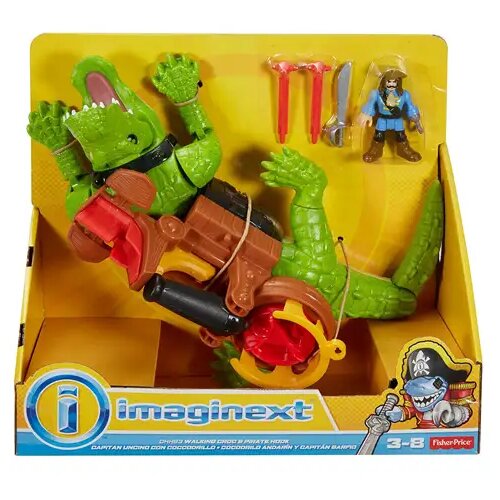 Mattel Fisher-Price: Imaginext Krokodil in Kapitan Kljuka Igralni komplet - Cene