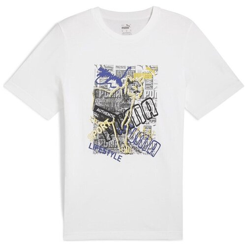 Puma Majice s kratkimi rokavi Graphics Photoprint Tee Bela Cene