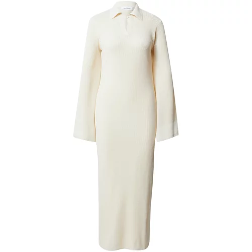 Soulland Pletena haljina 'Nora' vuneno bijela