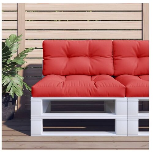 VidaXL Jastuk za palete crveni 80 x 40 x 12 cm od tkanine Slike