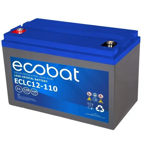  Baterija Ecobat Lead Crystal 12V, 130Ah, VRLA, bez održavanja Slike