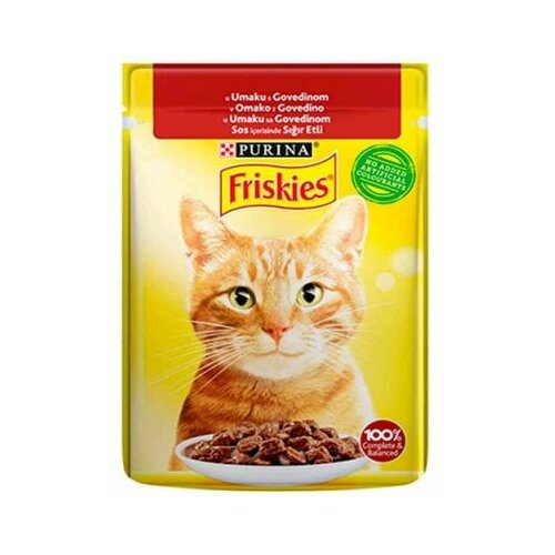 Friskies cat sos govedina 85g hrana za mačke Cene