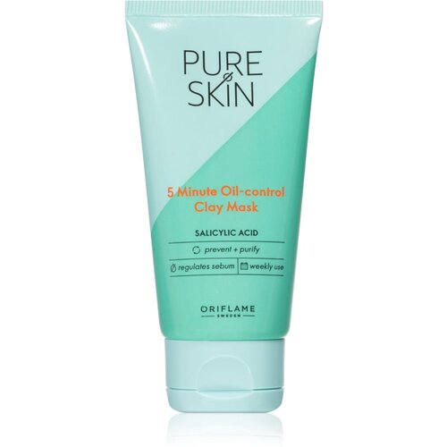 Oriflame Pure Skin čistilna maska za obraz iz ilovice proti nepravilnostim na koži 50 ml Cene