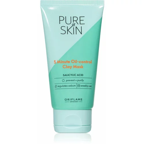 Oriflame Pure Skin maska od gline za čišćenje lica za nepravilnosti na koži lica 50 ml