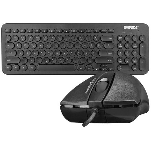 Everest Tastatura + mi&scaron; KM-01K Black USB, BiH LC layout, 31508 Cijene