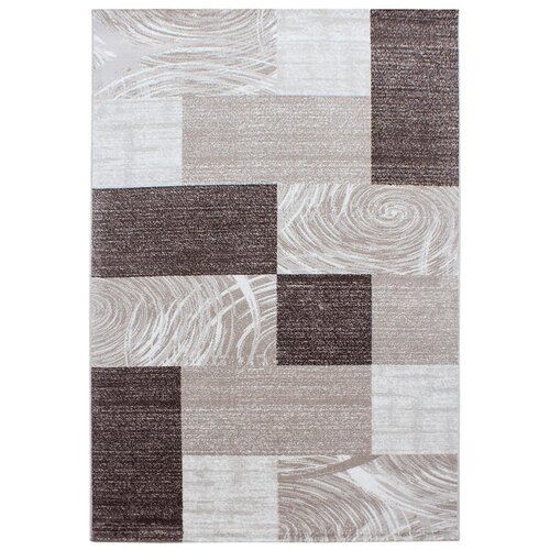 Novel Ravno Tkana Preproga Parma, Rjava, 140x200cm Cene