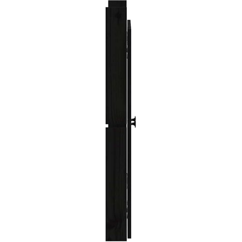  Vanjska kuhinjska vrata MEPPEL 2 kom crna 50x9x82 cm masivna borovina Slike