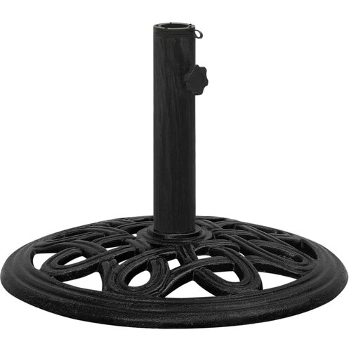 VidaXL Stalak za suncobran crni 44 x 44 x 32 cm od lijevanog željeza Slike