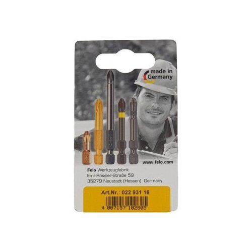 Felo bit industrial phillips PH1/PH2/PH3 x 25 02293116 3 kom u blisteru Slike