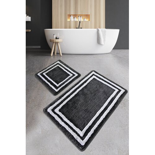 Lessentiel Maison Set od 2 kupaonska tepiha Antracit Cijene