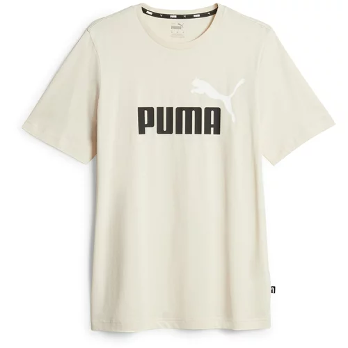 Puma Funkcionalna majica 'Essentials' črna / bela / off-bela