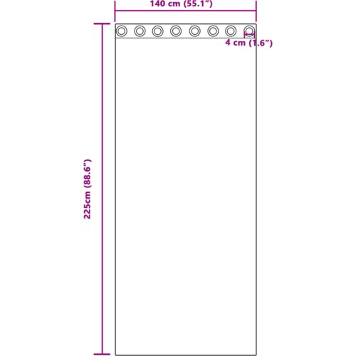 vidaXL Zavjese sa zavjesama 2 pcs Čista bijela 225 x 140 cm Poliester Cene