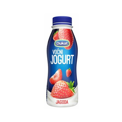 Dukat voćni jogurt jagoda 330g pet Slike