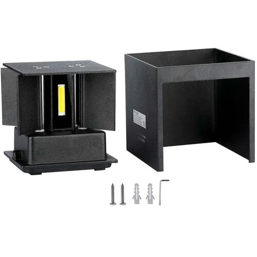  LED spolja&amp;scaron;nje zidno svetlo LED/5W/230V 4000K IP65 crna Slike