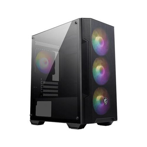 MSI MAG Forge M100A Micro Tower Black, Transparent Slike