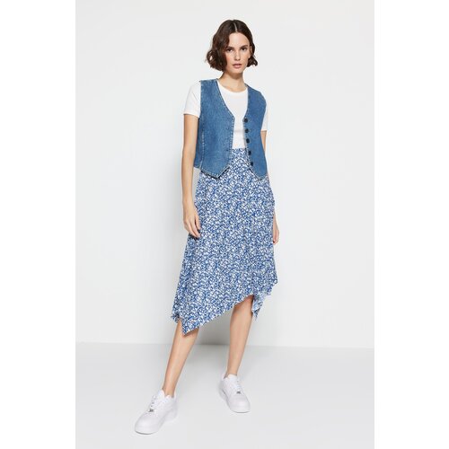 Trendyol Skirt - Navy blue - Midi Slike