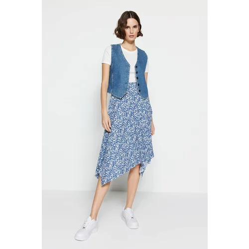 Trendyol Skirt - Navy blue - Midi