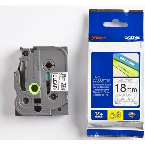 Trak p-touch tze-141 prozoren/črn 18mm BROTHER Slike