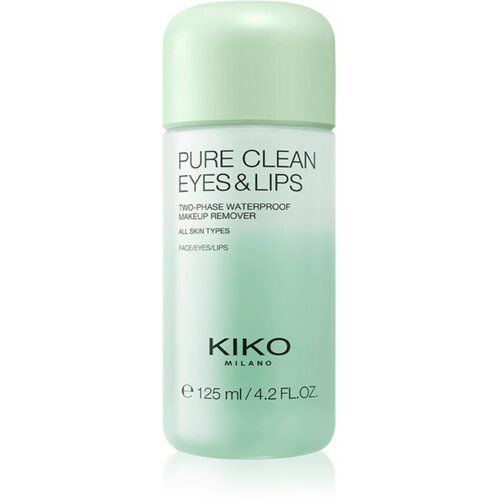 KIKO Milano Pure Clean Eyes&Lips dvofazno sredstvo za uklanjanje vodootporne &scaron;minke s usana i oko očiju 125 ml Cijene