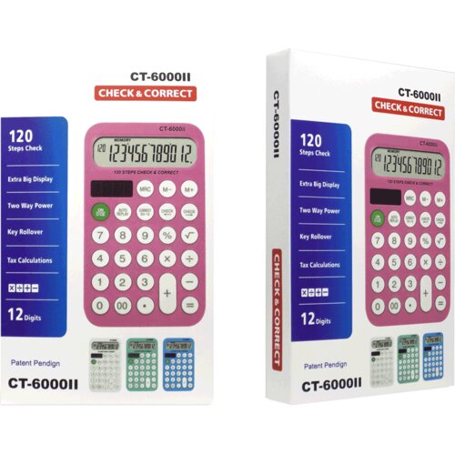  Kalkulator Memoris OP23291 CT-6000II, Roze Slike