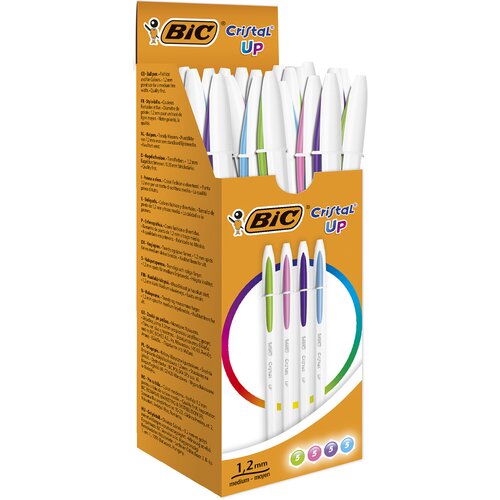 Bic Kemični svinčnik Cristal Up Fashion, sortirano, škatla 20 kom, (21655932) Cene