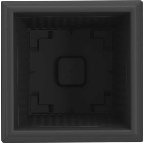  Kvadratna saksija za cvijeće 6 pcs Crna 28,5 x 28,5 x 22 cm Slike