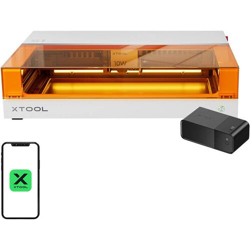  XTool 2-u-1 S1 40W Basic stroj za lasersko graviranje bijeli Slike