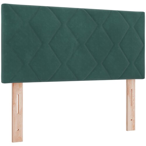VidaXL Vzglavje Zasnova Diamantnih Blokov Temno Zeleno 100 cm Žamet, (22008381) Slike