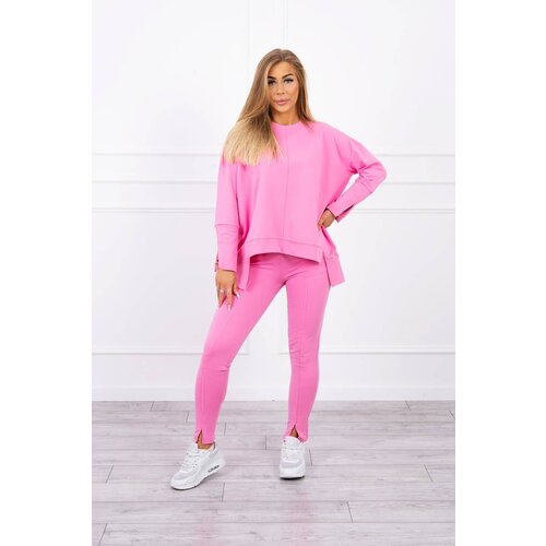 Kesi Complete with an oversized blouse in light pink color Slike