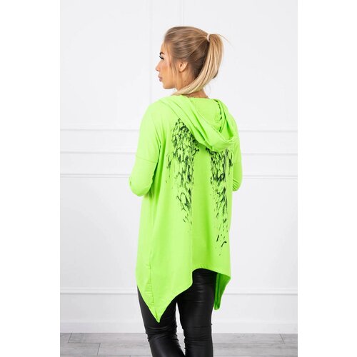 Kesi Sweatshirt with a print of wings green neon Cijene
