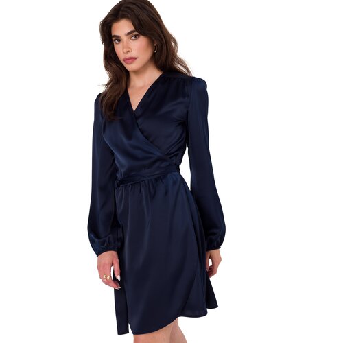 Makover Woman&amp;#039;s Dress K175 Navy Blue Slike