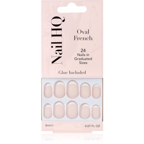 Nail HQ Oval French Umjetni nokti 24 kom Slike
