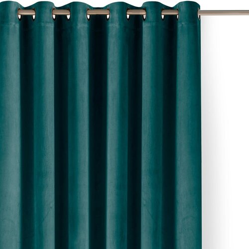 Filumi Modrozelena žametna zavesa za delno zatemnitev 400x175 cm Velto – Cene
