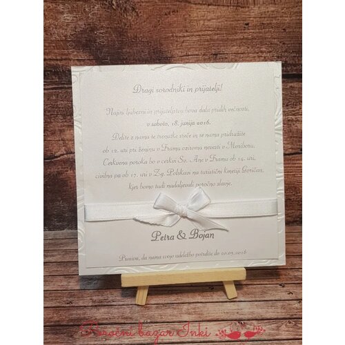  Poročna vabila KLASIK PORKLS 118 Cene