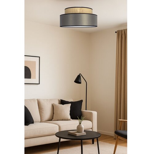  plafonska svetiljka grace 1xE27/60W/230V prečnik 40 cm bež/braon Slike
