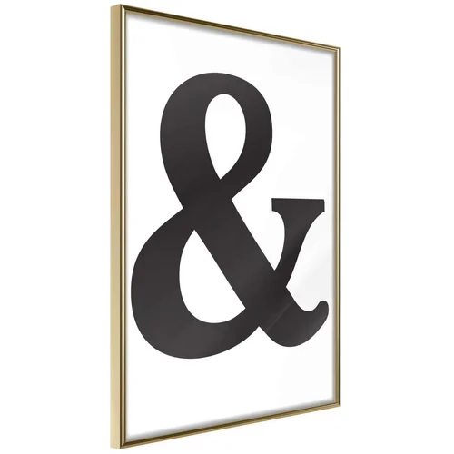  Poster - Ampersand (Black) 30x45