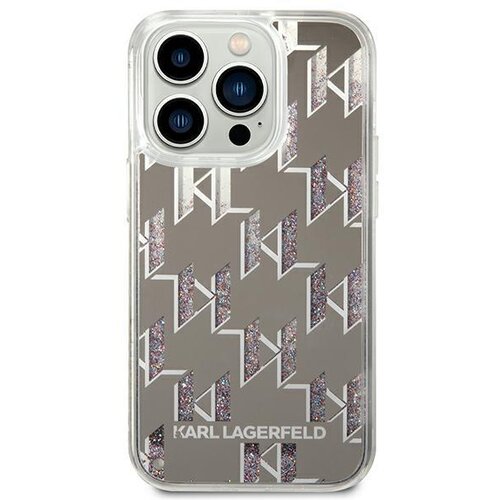 Karl Lagerfeld za&amp;scaron;čitni ovitek Liquid Glitter Monogram, Iphone 14 Pro, (20689713) Slike