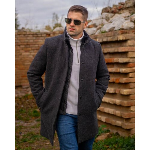 La Force Fashion muški invento kaput Ariano - Tamno siva Cene