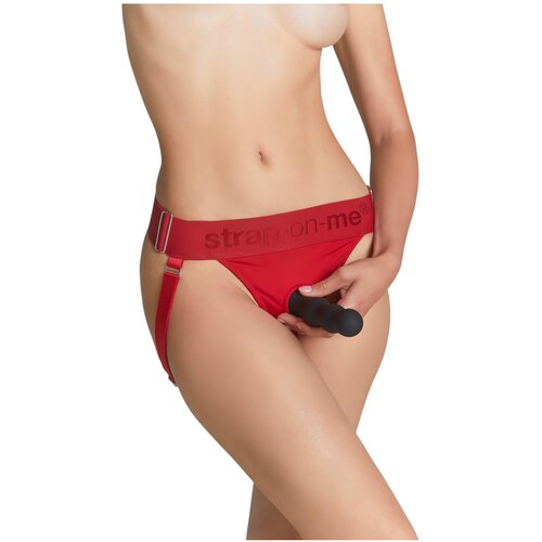 Strap-On-Me Harness Lingerie Unique Red Cene