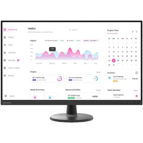 Lenovo monitor 80 cm (31,5&amp;quot;) D32-40 1920x1080 75Hz va 4ms hdmi displayport sRGB99%, (21100996) Slike