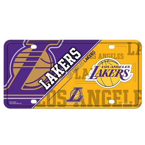 Los Angeles Lakers Split Sesign License Plate Metal tablica Cene