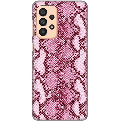 torbica silikonska print za samsung A336B galaxy A33 5G pink snake Slike