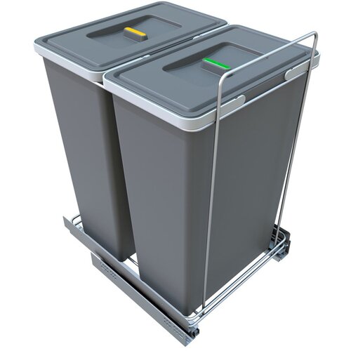 Elletipi Izvlečni plastični koš za ločevanje odpadkov 2x 35 l Ecofil - Elletipi Cene